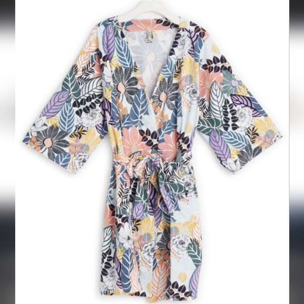 Vera Bradley Knit Robe Palm Floral Size XL